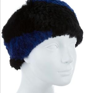 ADRIENNE LANDAU RABBIT FUR HEADBAND